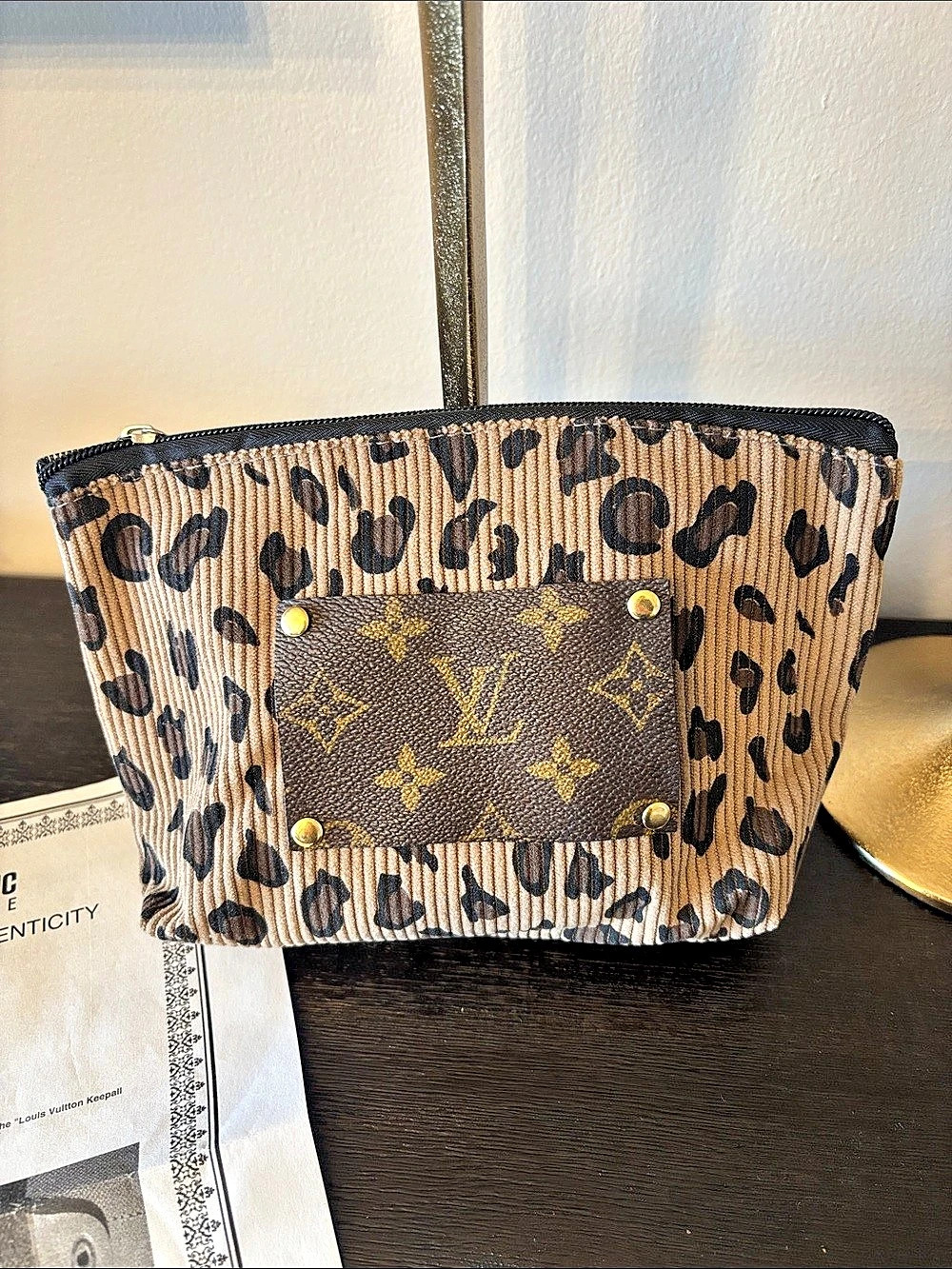 Leopard Print Cosmetic Pouch